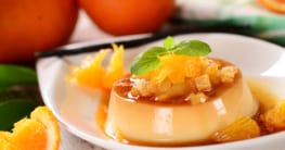 Flan de naranja